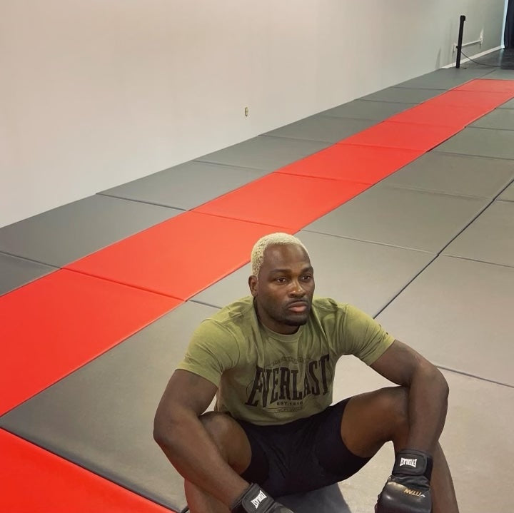 Derek Brunson on the Resilite Hybrid Mat 