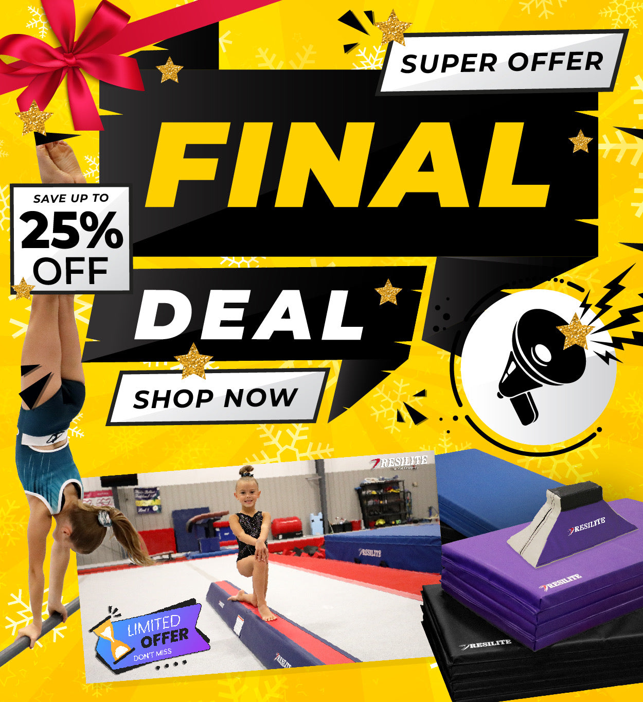 š Resilite Holiday Specials: Save Big on Home-Use Gymnastics & Cheer Mats! š