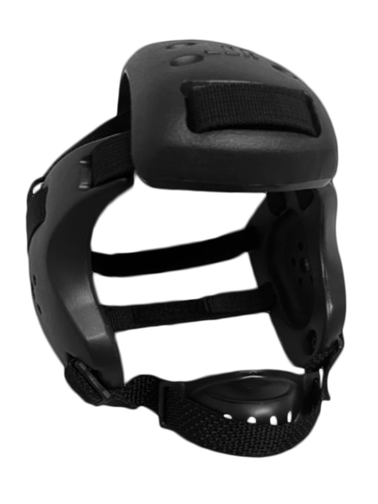 Earguard XP Wrestling Headgear - Adult Black with Black Straps