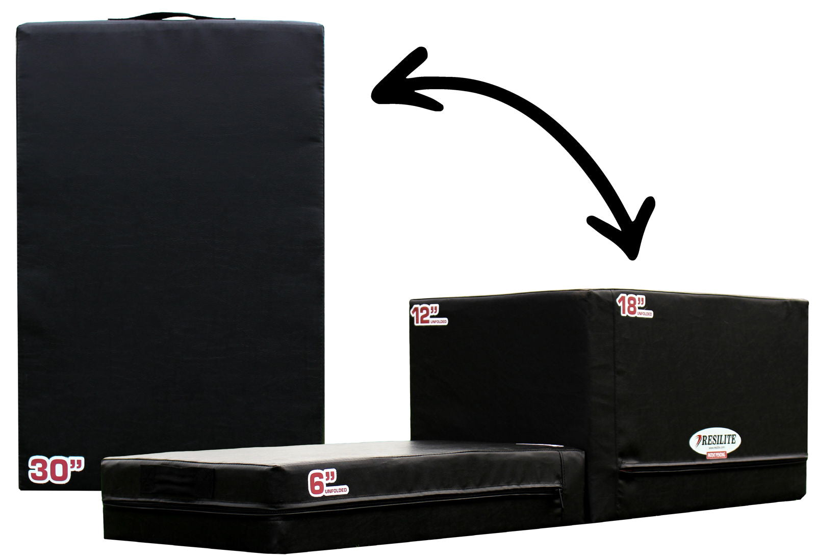 Foam Plyo Boxes - Six Heights-in- One Foam Plyo Box - Resilite Mats
