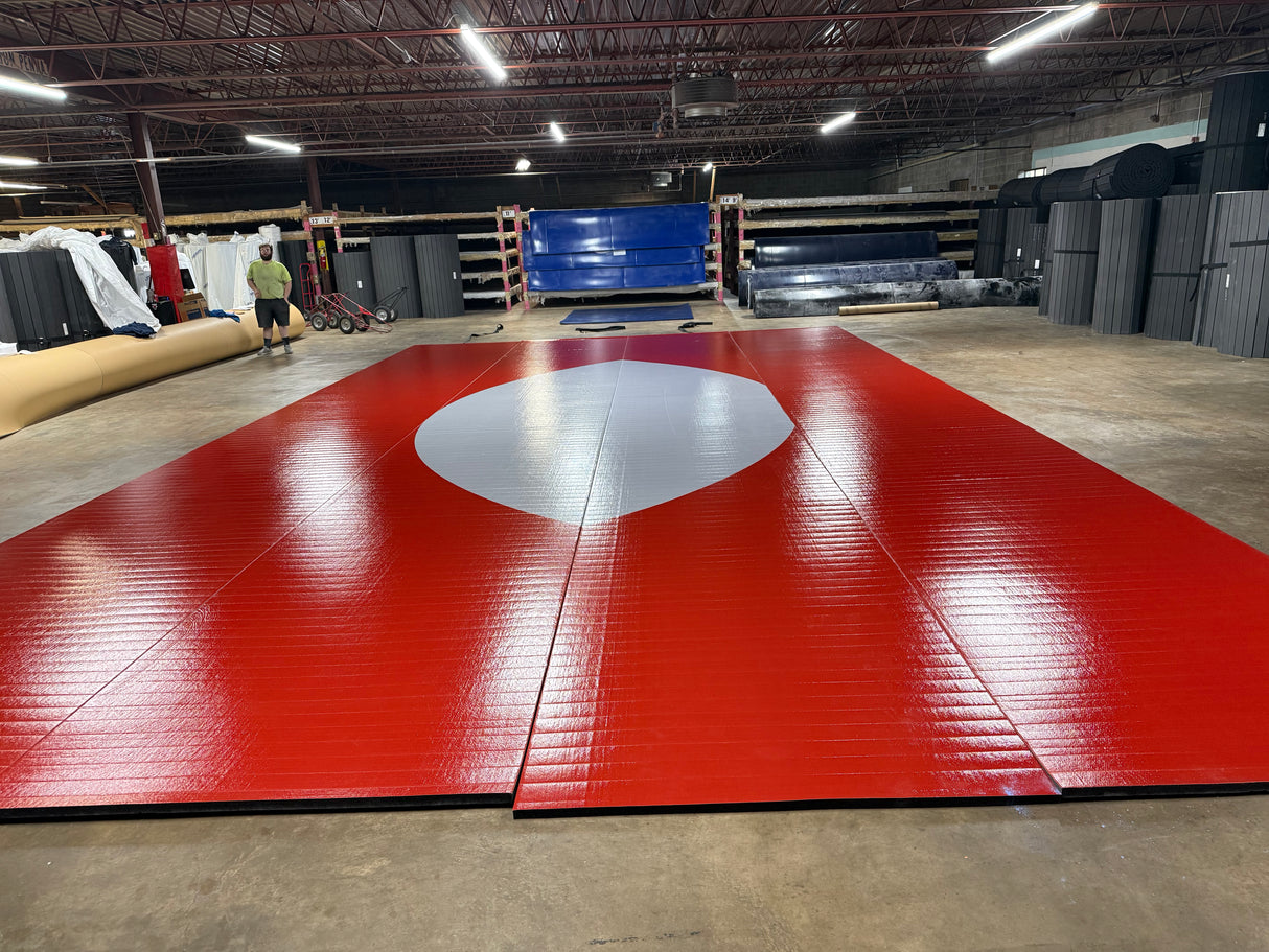 Flex 3 Wrestling 24' x 42' Red - 4 Sections