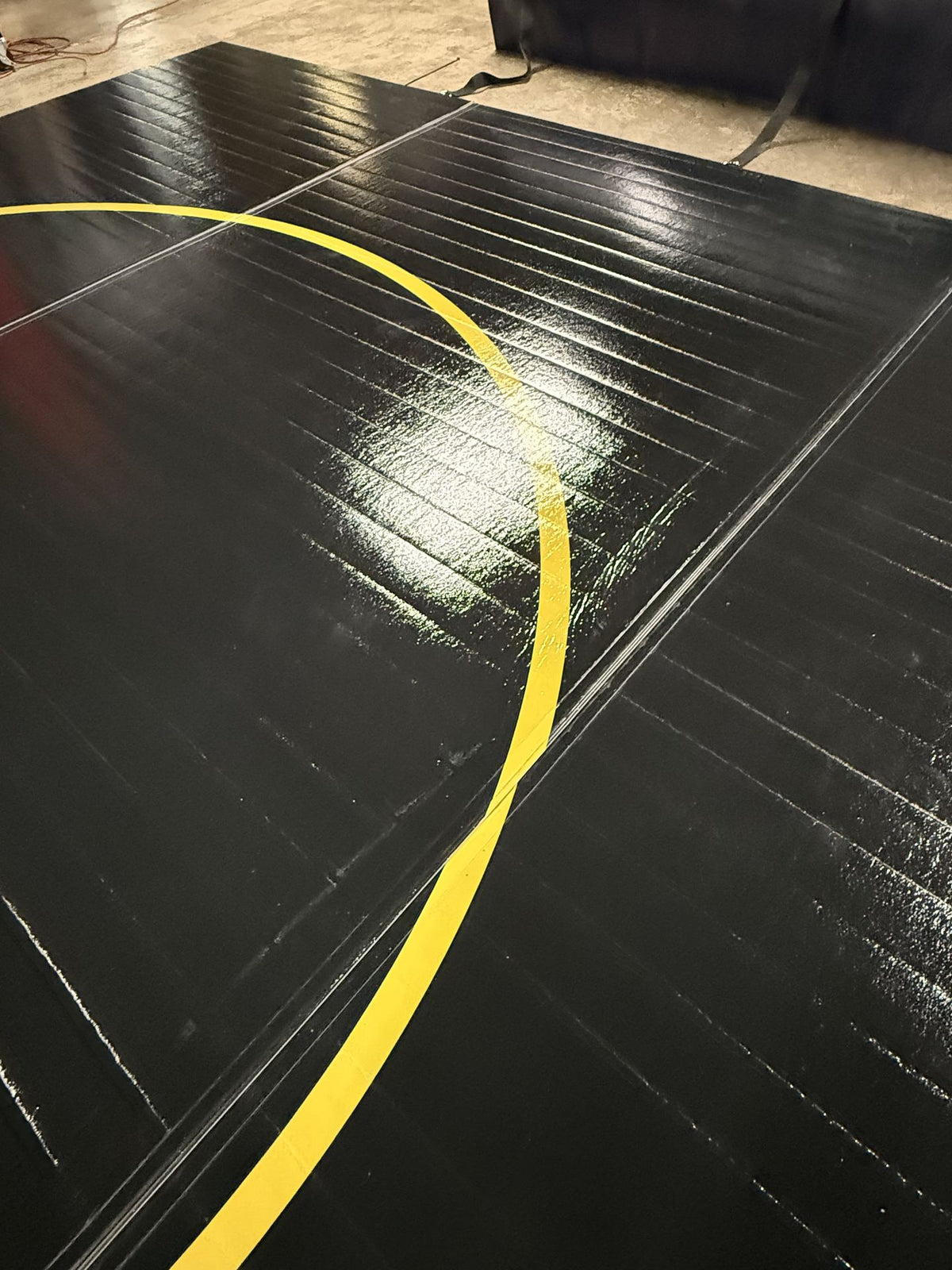 Flex 3 Wrestling Mat 41' 4"' x 47' Black 7 Sections