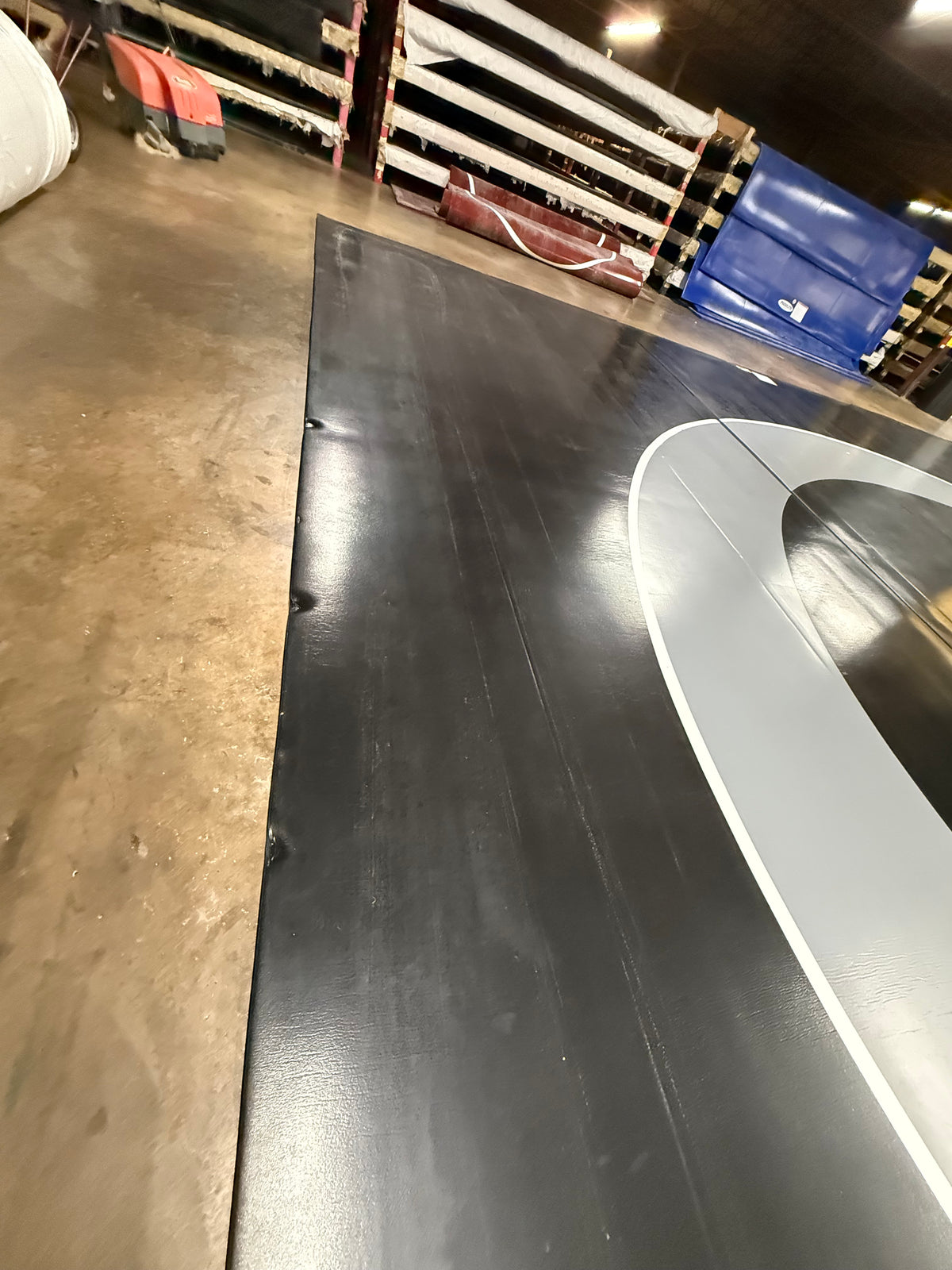 Classic 1.25" Thick 41'5" X 39' Black 3 Sections 1 Sided
