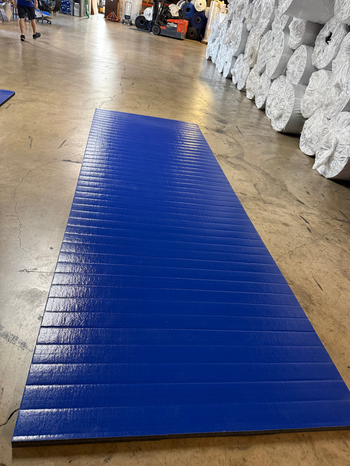 Flex 3 Wrestling Mat 5' x 14' 8" Bright Blue 1 Section