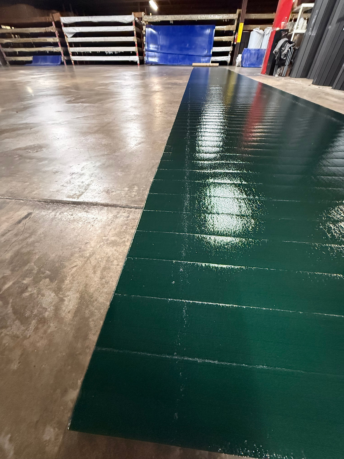 Flex 3 Wrestling Mat 5' x 40' Dark Green 1 Section