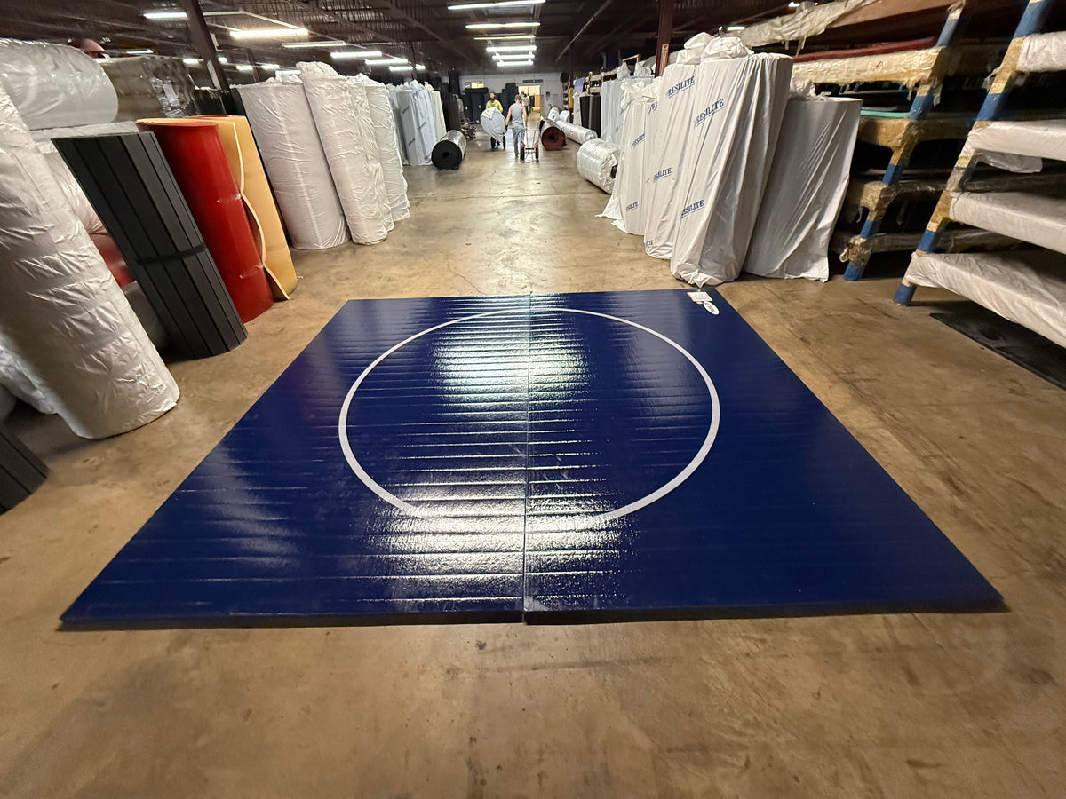 Flex 3 Wrestling Mat 10' 6" x 12' 2" Cobalt 2 Section