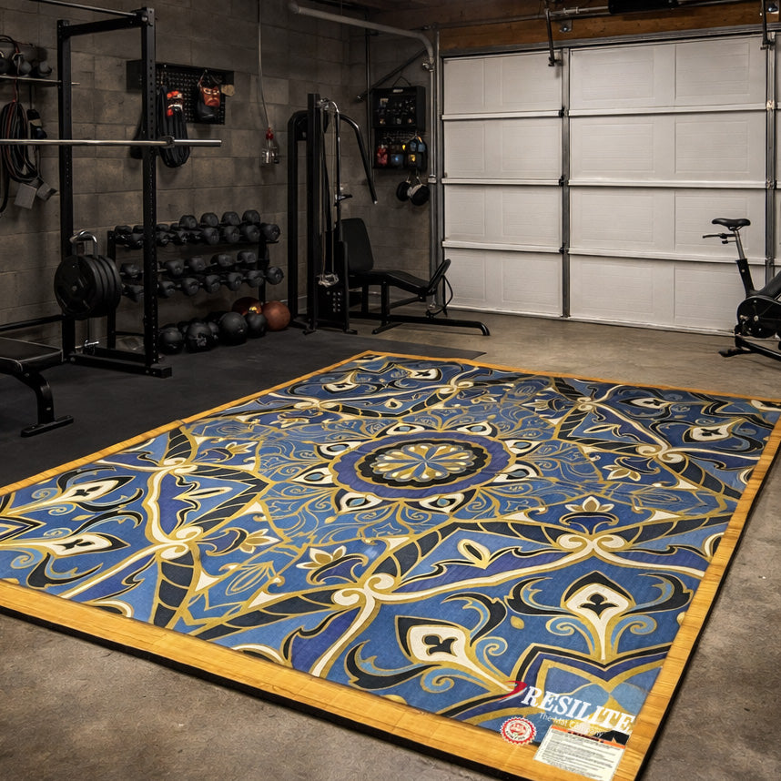 Resilite Home Use Wresting Mat in a home gym