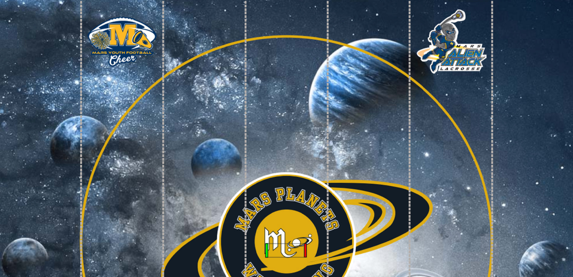 Mars Planets Wrestling Mats using Resilite Fundraising Opportunities