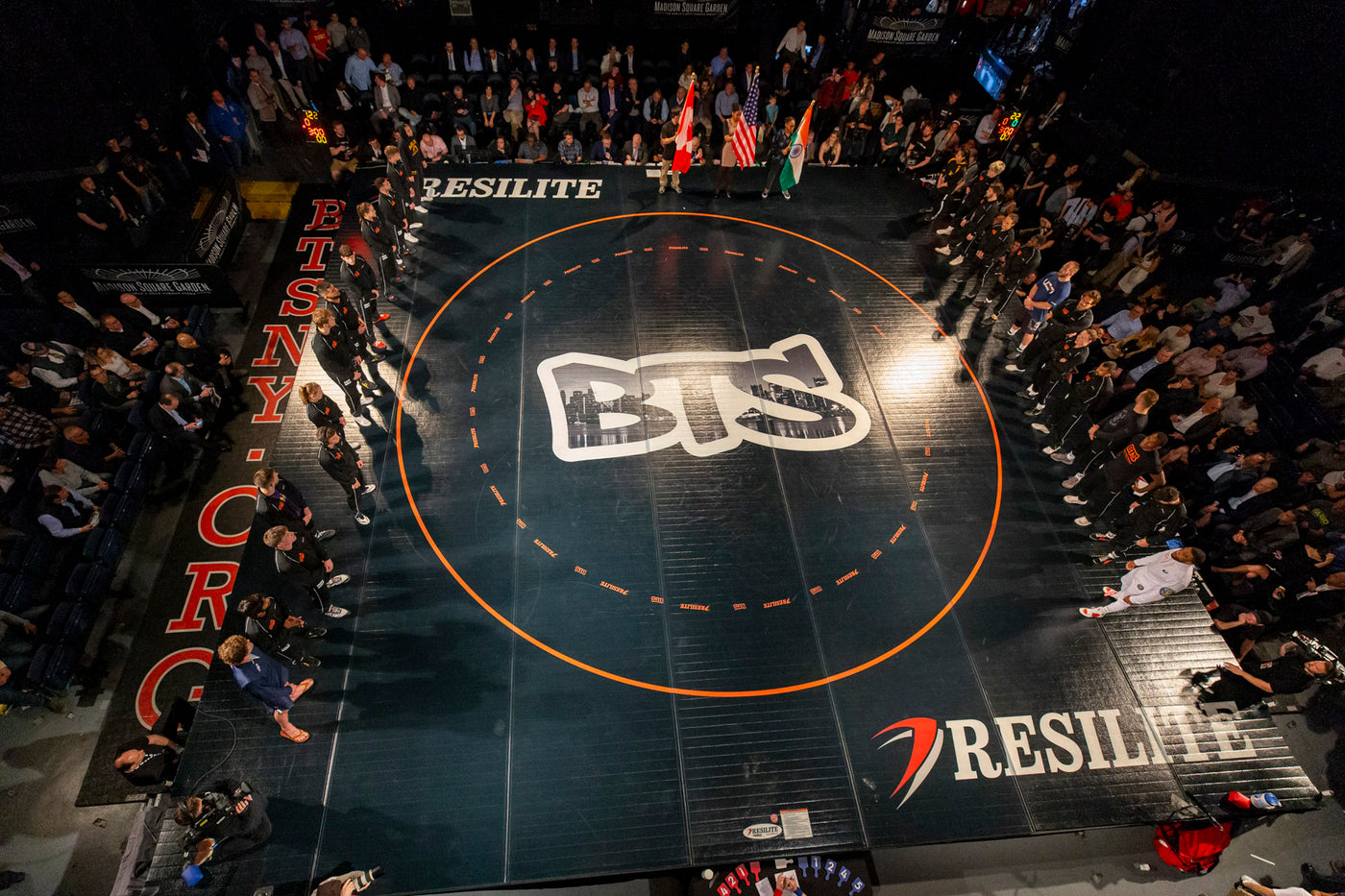 Flex3 Wrestling Mat at the Beat The Streets Gala in Madison Square Garden. Wrestling at Madison Square Garden