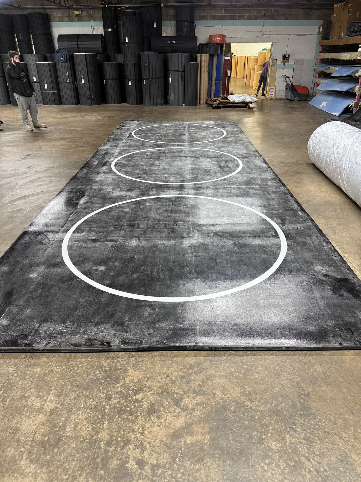 Classic Wrestling Mat RSP625 11' x 30'5" Black - One sided Mat