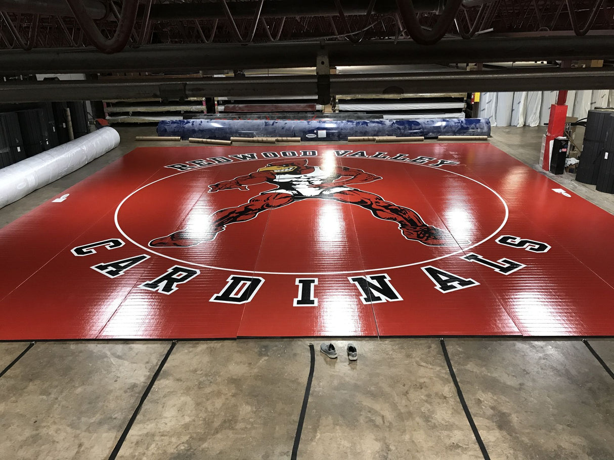 Flex 3 Wrestling Mat 42' x 42' - Red