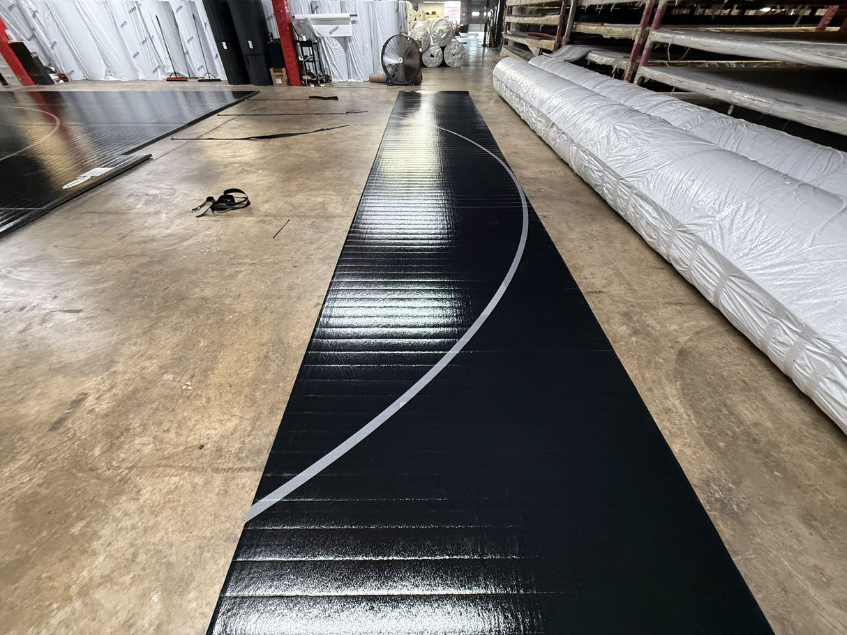 Flex 3 Wrestling Mat - 5'9" x 42' Black - 1 Section