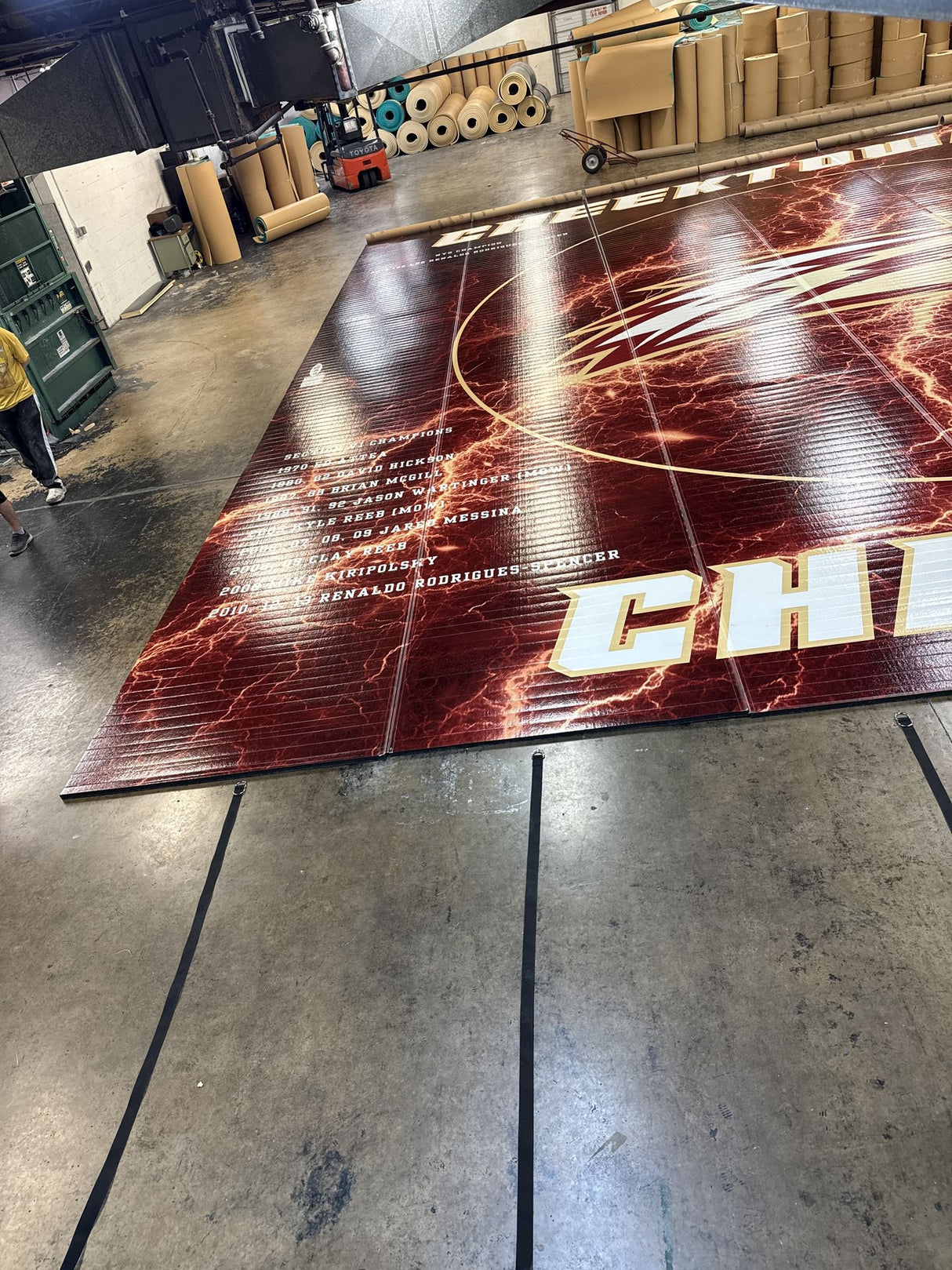 Wrestling Mat - Flex 3 Zip Mat 42' x 42' - 7 Sections - 1/58" Thick