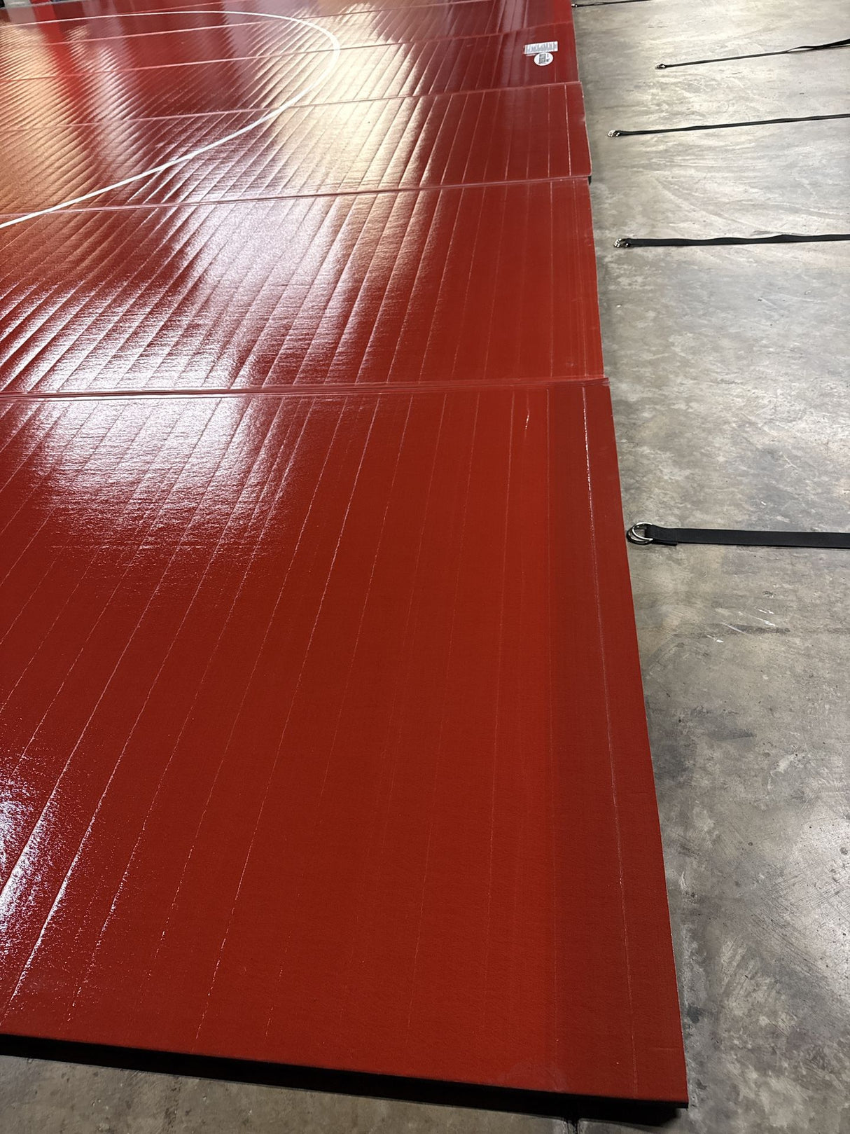 Flex 3 Wrestling Mat 42' x 42' - Red - Resi-Lock mat
