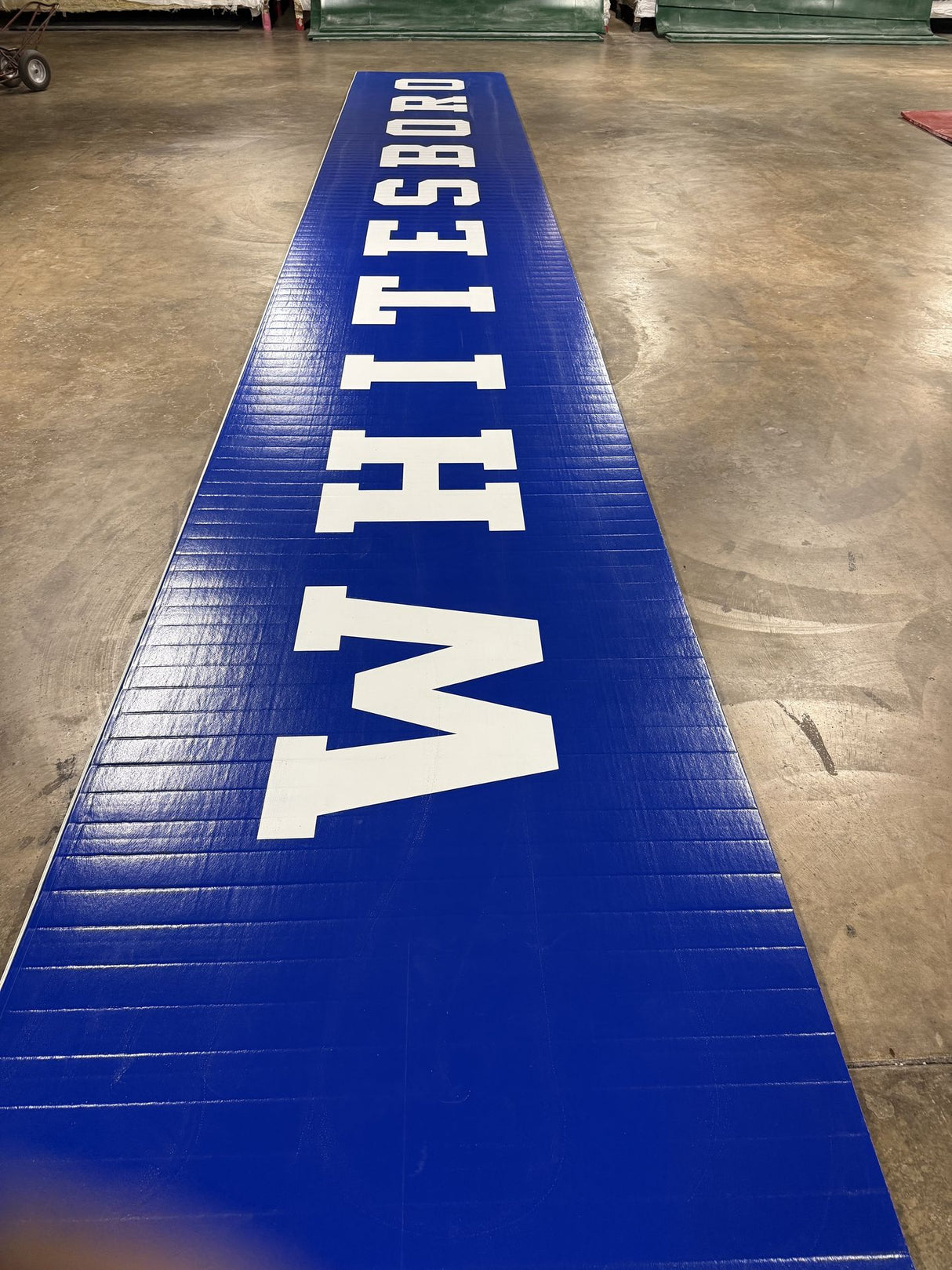 Flex 3 Wrestling Mat - 6' x 42' - Whitesboro Lettering