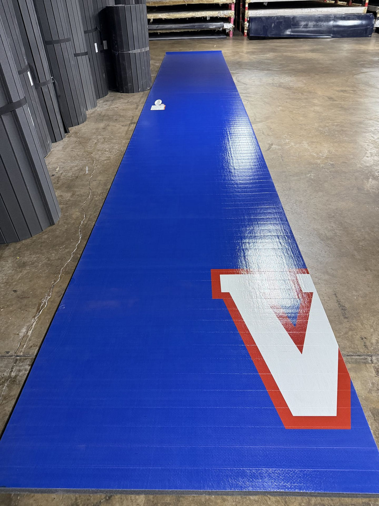 Flex 3 Wrestling Mat 6' x 41'11" Bright Blue
