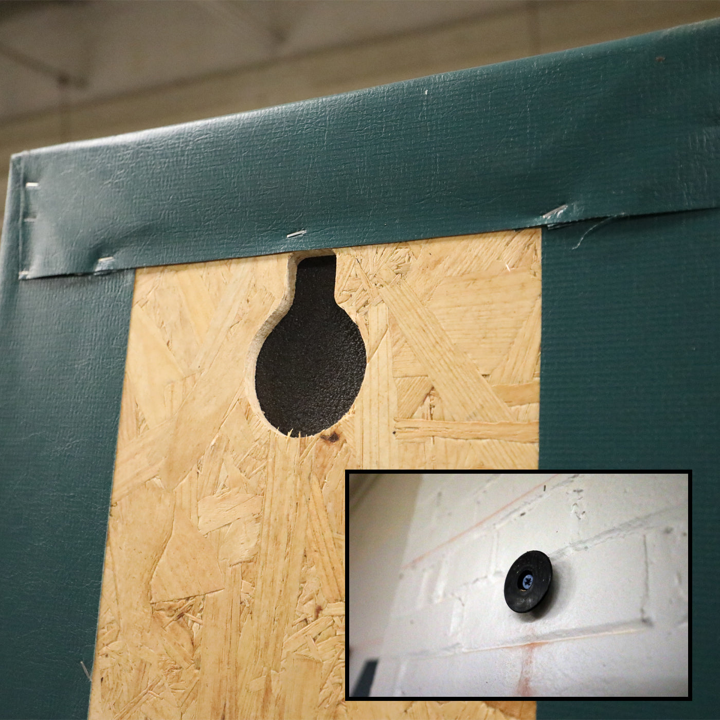 Slot-Back Wainscot Wall Padding, Wainscot Wall Padding Installation, Protective Wall Padding, Gym Wall Padding, Wainscot Wall Padding