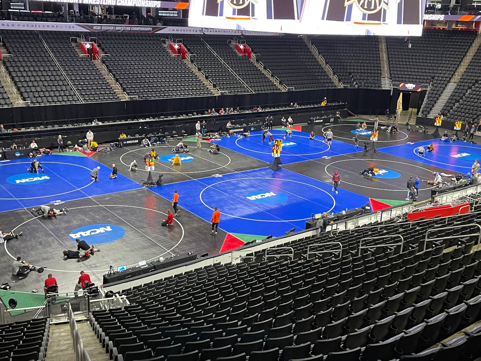 NCAA DIVISION I WRESTLING CHAMPIONSHIPS- The Wrestling Mat SET-UP