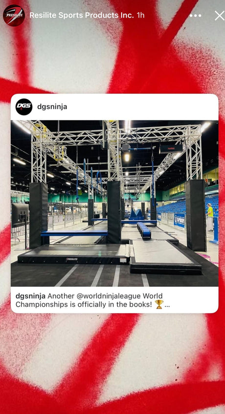 Resilite Mats Used at The World Ninja League - Resilite Sports Products