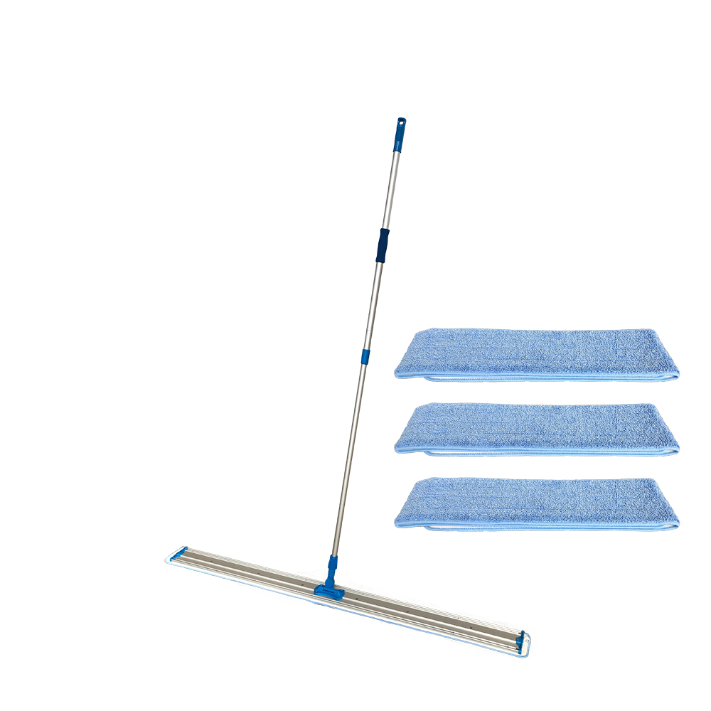 60" Heavy Duty Microfiber Mop Bundle Kit - Resilite Mats
