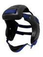Earguard XP-4 Wrestling Headgear (Extra Rear Pad) - Adult Black with Blue Straps - Resilite Sports Products