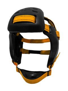 Earguard XP-4 Wrestling Headgear (Extra Rear Pad) - Adult Black with Gold Straps