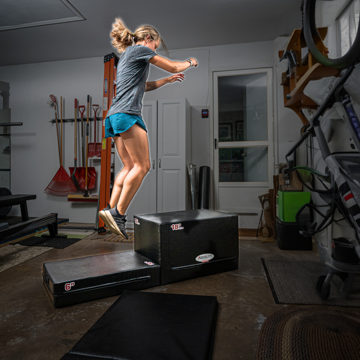 Foam Plyo Boxes - Six Heights-in- One Foam Plyo Box - Resilite Mats