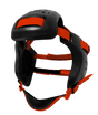 Earguard XP-4 Wrestling Headgear (Extra Rear Pad) - Adult Black with Orange Straps - Resilite Sports Products