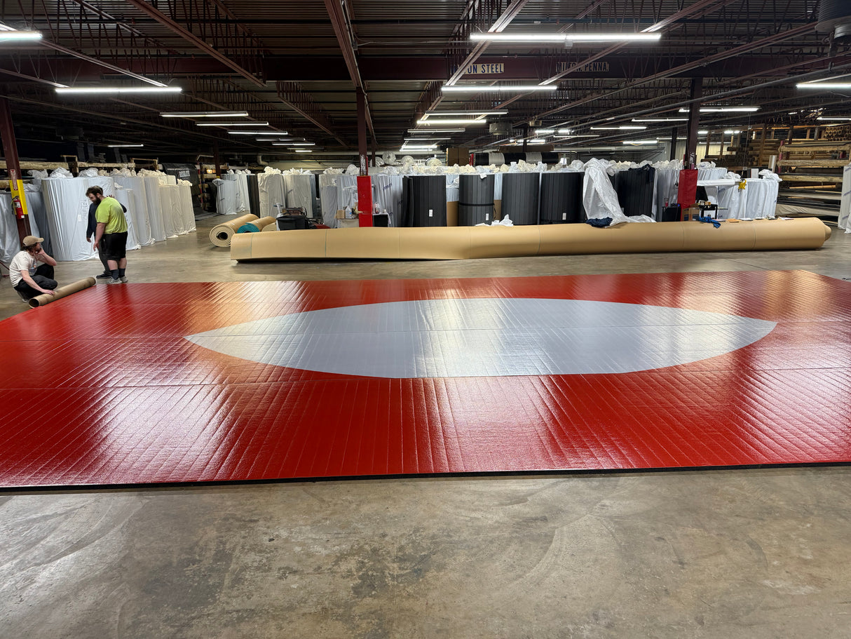 Flex 3 Wrestling 24' x 42' Red - 4 Sections