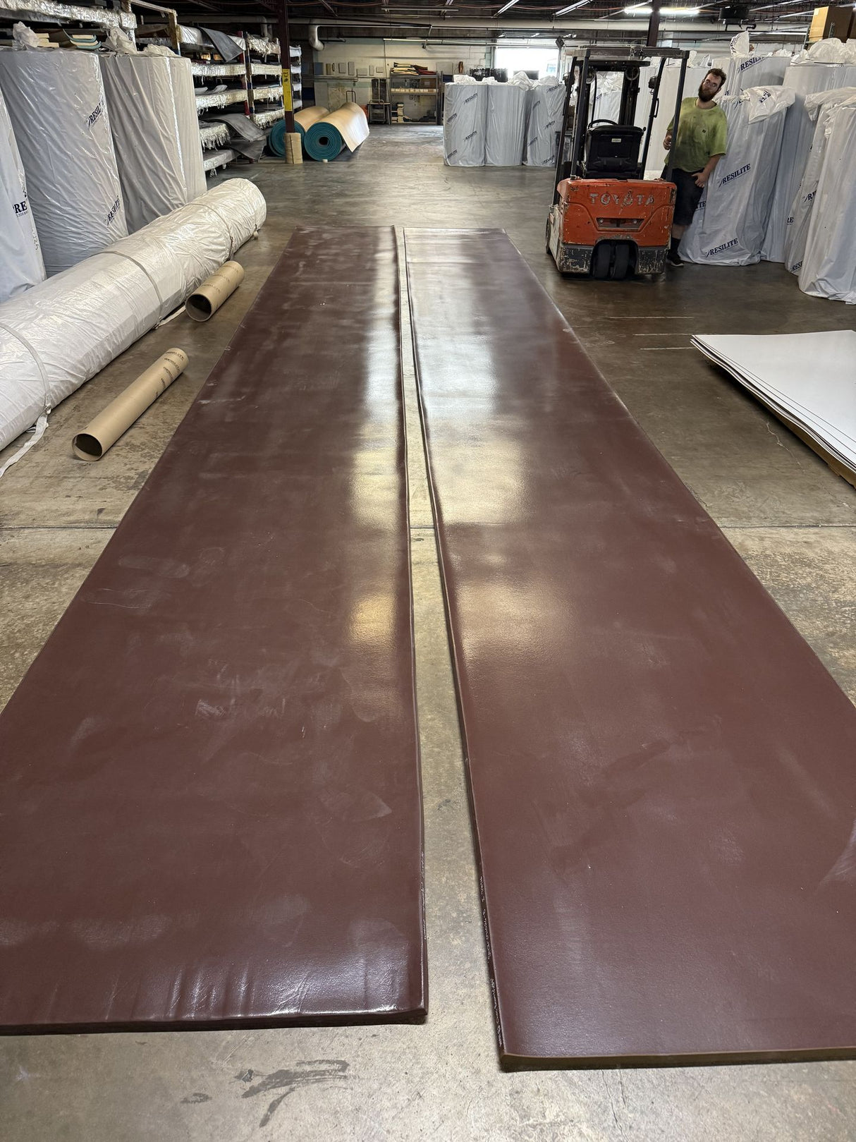 Classic Wall Mat 2 Sections at 4' x 34' Chocolate Brown