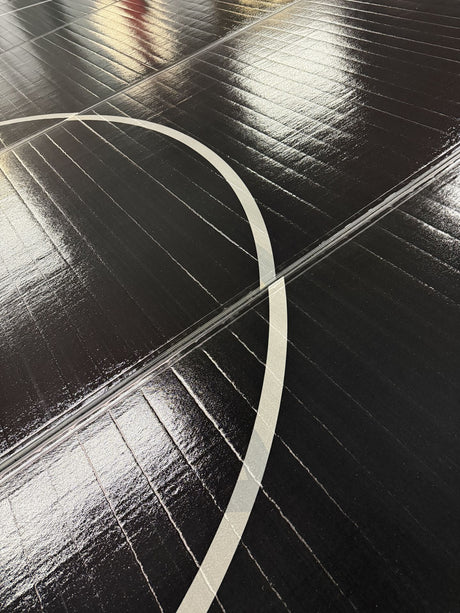 Flex 3 Wrestling Mat 41' x 38' Black With Gray Markings
