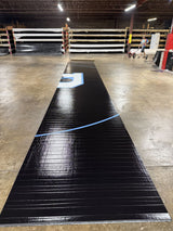 Flex 3 Wrestling Mat 6' x 37' 10" Black With Blue Lines - 1 Section