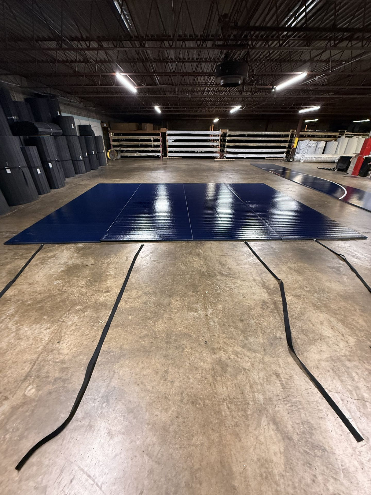 Flex 3 Wrestling Mat 24' x 18' Navy Blue
