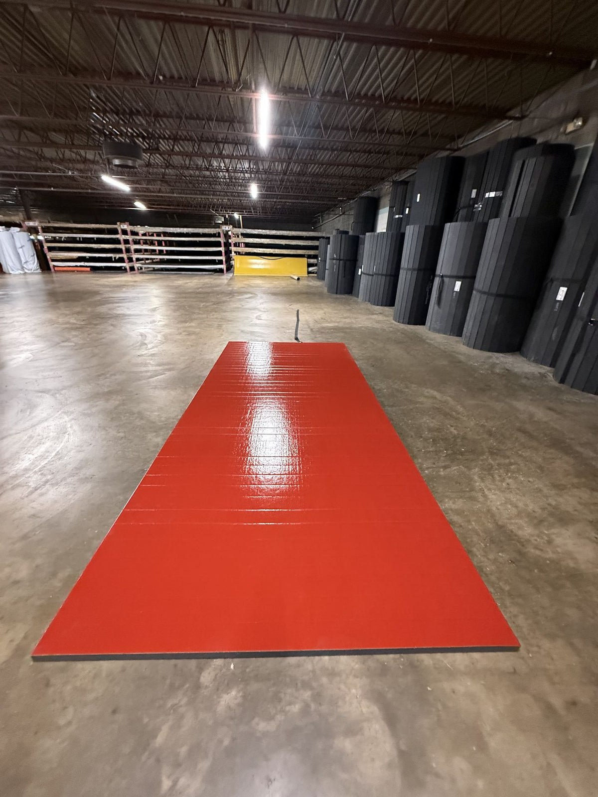 Flex 3 Wrestling Mat 6' x 14'  Red 1 Section