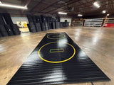 Flex 3 Wrestling Mat 2 Sections Black with Gold Lines