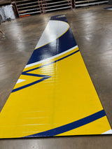 Flex 3 Wrestling Mat 5' x 44'  Blue, White, and Gold - 1 Section