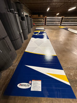 Flex 3 Wrestling Mat 6' x 44'  Blue, White, and Gold - 1 Section
