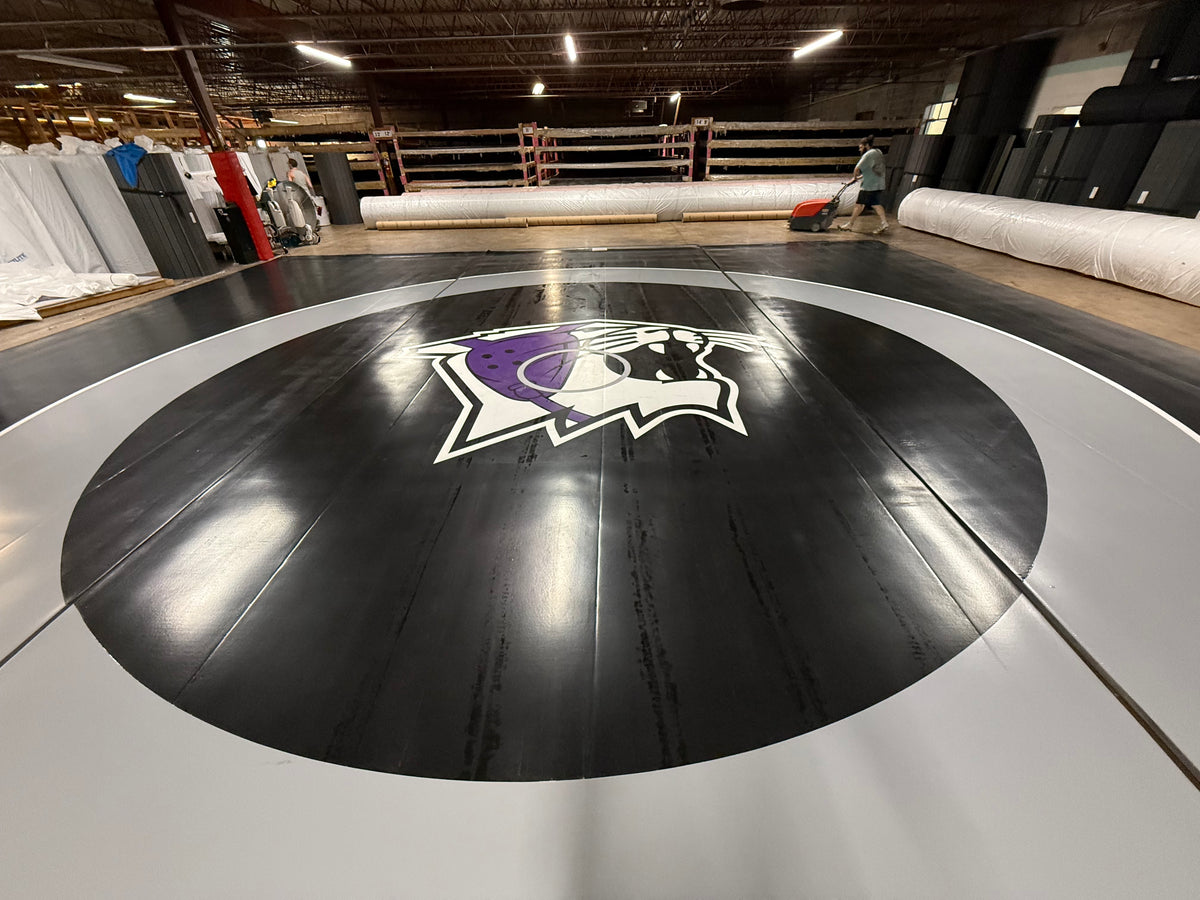 Classic 1.25" Thick 41'5" X 39' Black 3 Sections 1 Sided