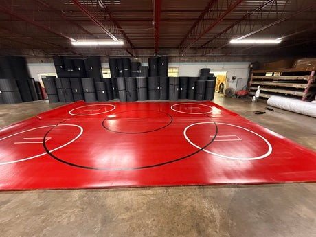 Classic 1.25" Thick 31' X 24' Red 2 Sections