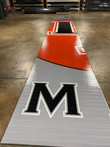 Flex 3 Wrestling Mat 6' x 42'  Gray and Orange 1 Section