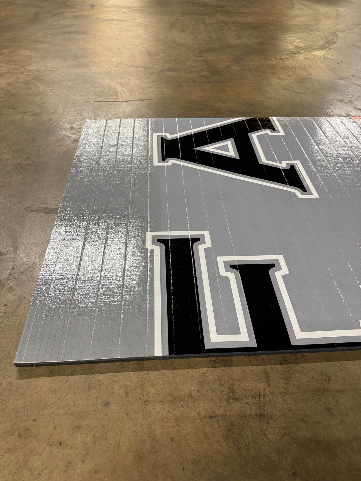 Flex 3 Wrestling Mat 6' x 42'  Gray and Orange 1 Section