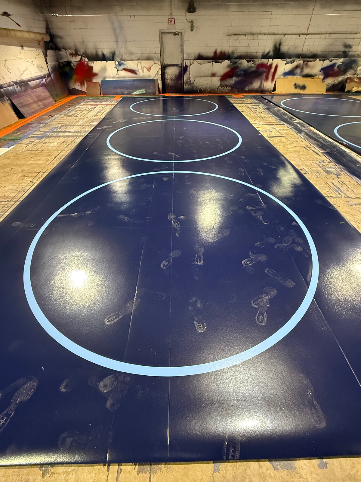 Classic 1.25" Thick 35' 6" X 13' 9" Navy Blue 1 Sections