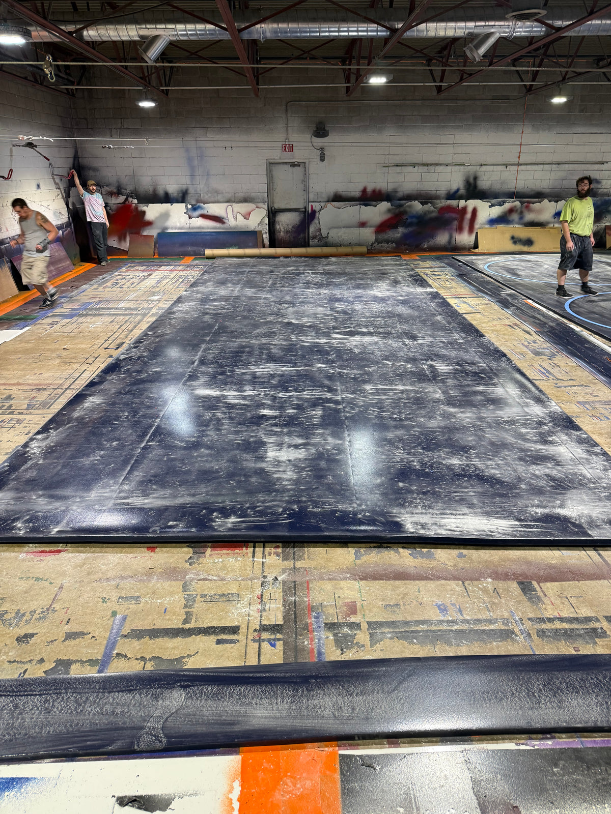 Classic 1.25" Thick 35' 6" X 13' 9" Navy Blue 1 Sections