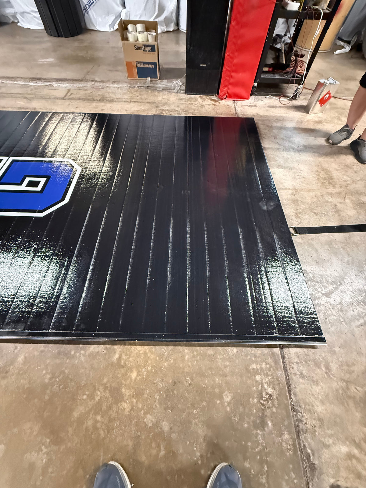 Flex 3 Wrestling Mat 6' x 42'  Black 1 Section
