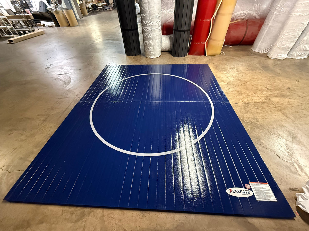 Flex 3 Wrestling Mat 10' 6" x 12' 2"  Cobalt 2 Section