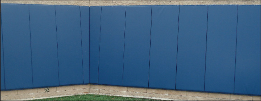 Outdoor Wainscot Wall Padding, Wall Padding for Outdoor Applications, Outdoor Protective Padding