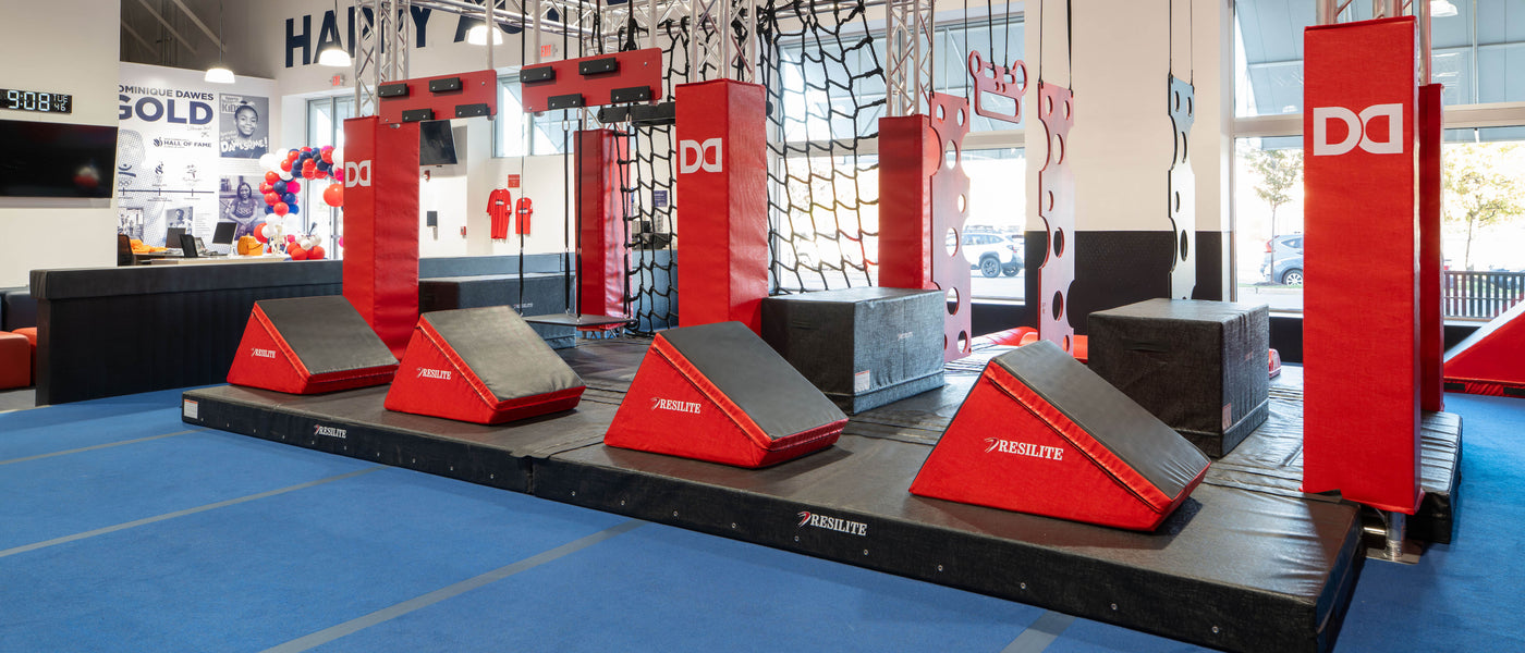 Resilite Ninja Mats at the Dominque Dawes Academy