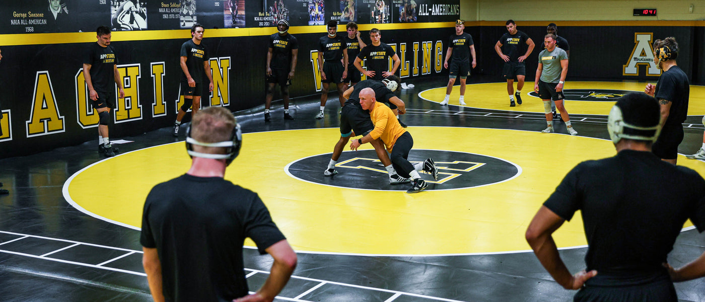Resilite Classic Mat in a D1 Wrestling Room