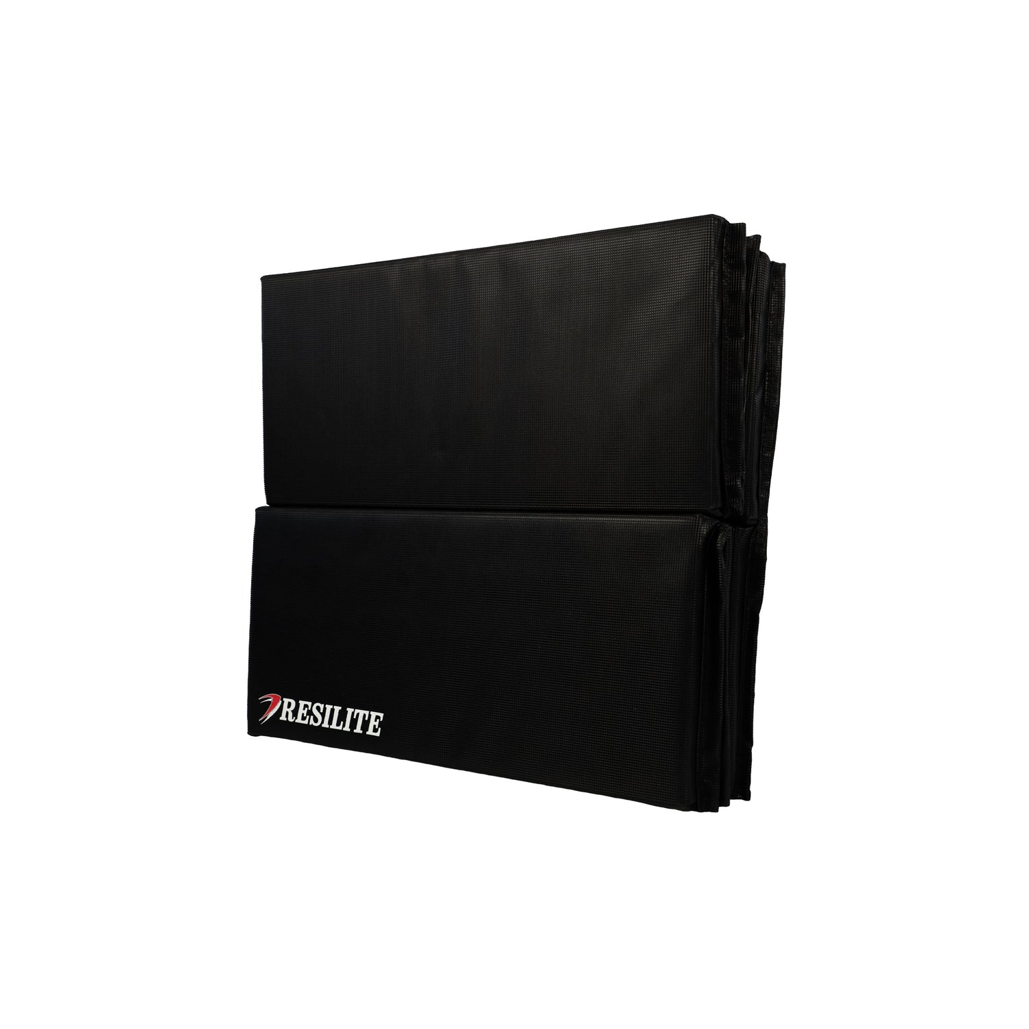 OmniMat folded in half to create a thicker landing surface for dropping rubber weights.