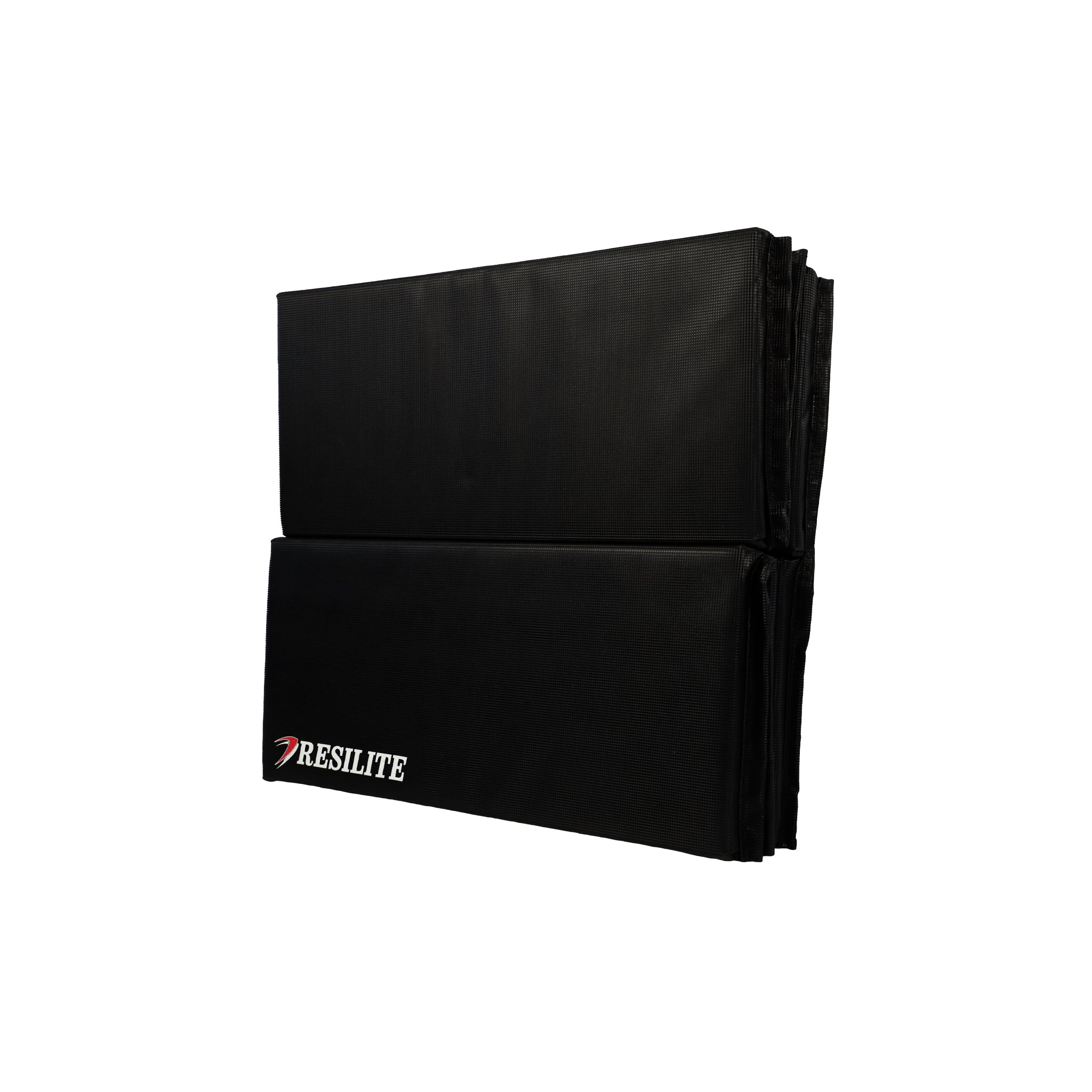 OmniMat folded in half to create a thicker landing surface for dropping rubber weights.